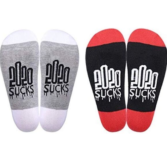 4 Packs 2020 Sucks Socks Men & Women Funny Socks - Picture 2 of 3